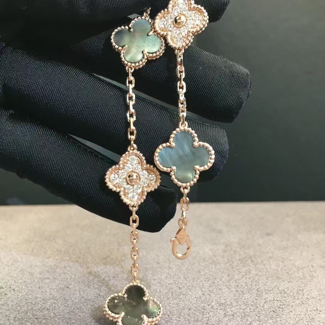 Van Cleef Arpels Vintage Alhambra браслет из 5 мотивов